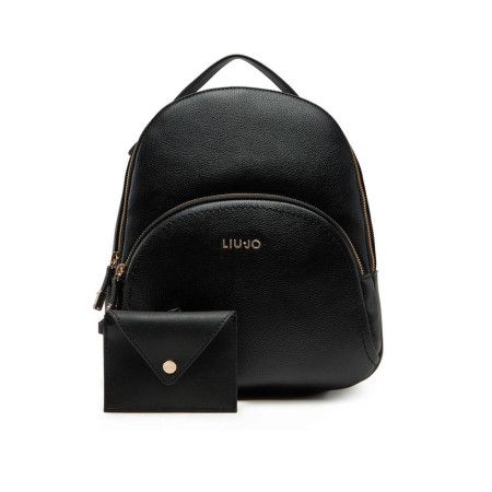 Borsa donna zainetto stondato Manh Liu Jo AA5157E005822222-Nero Valigeria-it