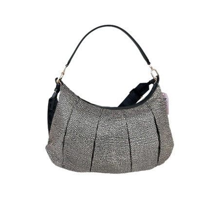 Borsa Moda Sacca Borbonese Op NaturaleNero  Valigeria.it