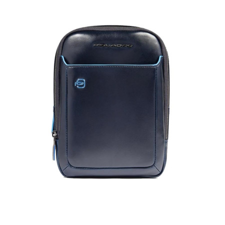 Borsello doppia cerniera porta ipad Piquadro Blue Square Blu2