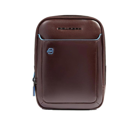 Borsello doppia cerniera porta ipad Piquadro Blue Square Mogano