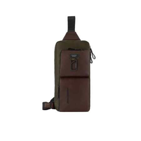 Borsello Monospalla Arper Piquadro VerdeTesta Moro  Valigeria.it