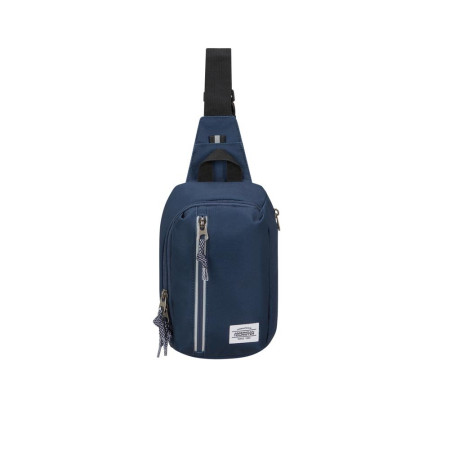 Borsello monospalla Brightup American Tourister MF8004-Navy Valigeria-it