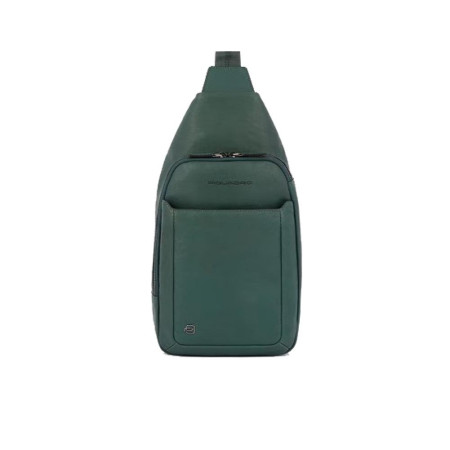 Borsello Monospalla Piquadro Black Square Verde