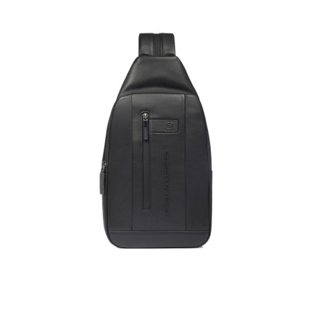 Borsello monospalla con portabilità a zaino Piquadro Urban Nero