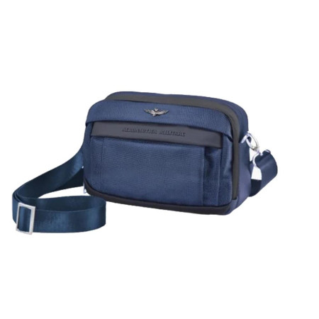 Borsello orizzontale cerniera davanti Aeronautica Militare Lightning Blu