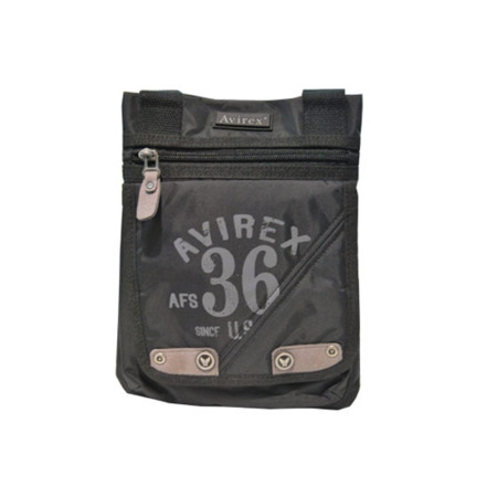 Borsello Piatto con Tasca Anteriore  Avirex  AVX157620A-BlackGrey