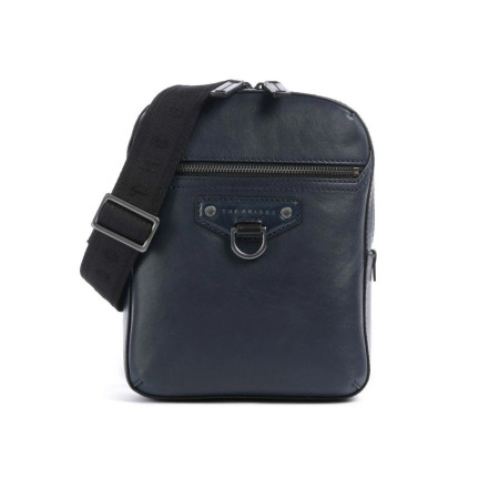 Borsello piatto con tasca anteriore The Bridge Oltremare