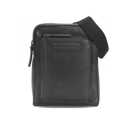 Borsello Tozzo con Tasca Ateriore The Bridge Nero  Valigeria.it