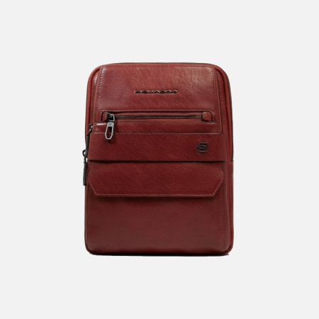 Borsello tozzo con tasca davanti medio porta ipad Piquadro Solm Terra Cotta