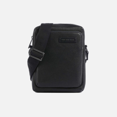 Borsello tozzo con tasca davanti The Bridge Ludovico Nero