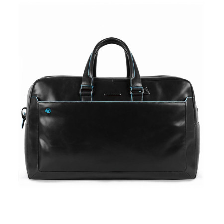 Borsone in Pelle Blue Square Piquadro Nero  Valigeria.it