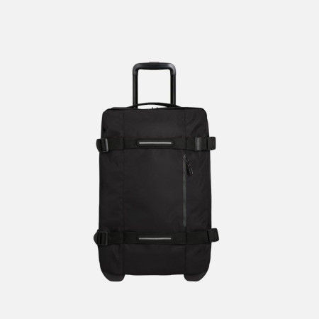 Borsone trolley 55cm cabina due manici 2 ruote American Tourister Urban Track Asphalt Black