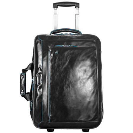 Trolley Cabina Piquadro | Pelle | Linea Blue Square | BV2960B2-nero