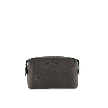 Necessaire 1 Zip Semplice | Piquadro Black Square | BY3851B3-Testa Moro