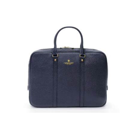 Cartella in Pelle Manici Corti Tiffany Spalding & Bros Blu  Valigeria.it