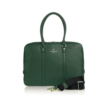 Cartella in Pelle Spalding & Bros Verde  Valigeria.it