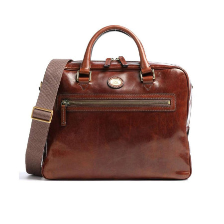 Cartella in Pelle The Bridge Marrone Oro  Valigeria.it