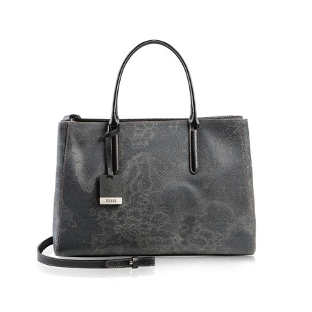 Borsa Donna 2 Manici Grande | Alviero Martini 1^Classe Geo Black | CD08864260001-Black