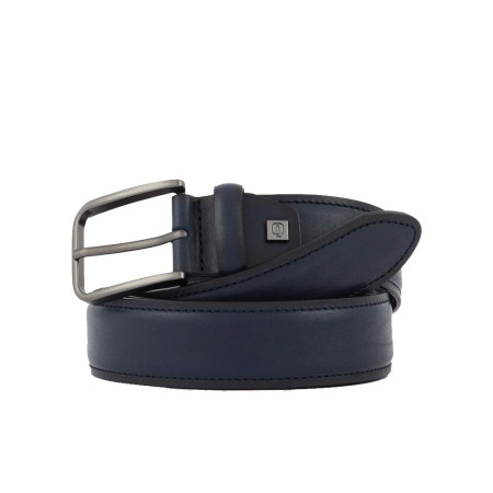 Cintura uomo con fibbia ad ardiglione Piquadro Blu