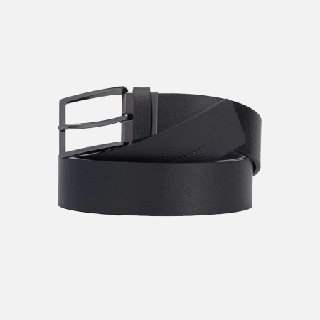 Cintura uomo double face in pelle Piquadro Modus Special Nero/Blu