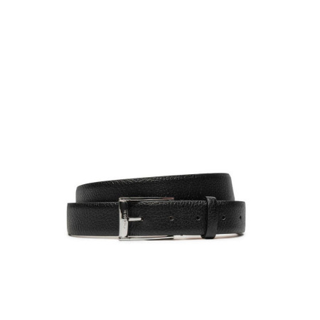 Cintura uomo dollaro fibbia lucida sottile Calvin Klein Black