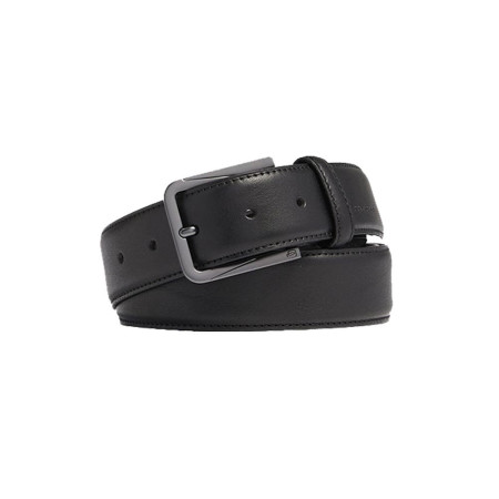 Cintura uomo in pelle con fibbia Piquadro Nero