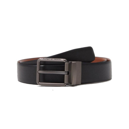 Cintura uomo in pelle reversibile Porsche Design Black/Cognac