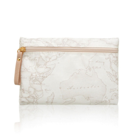 Trousse bustina rettangolare | Alviero Martini 1^Classe Geo Soft White | CN05263800900