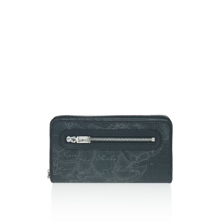 Portafoglio Uomo Cerniera con Patta | Alviero Martini 1^Classe Geo Black | CW02764260001-Black