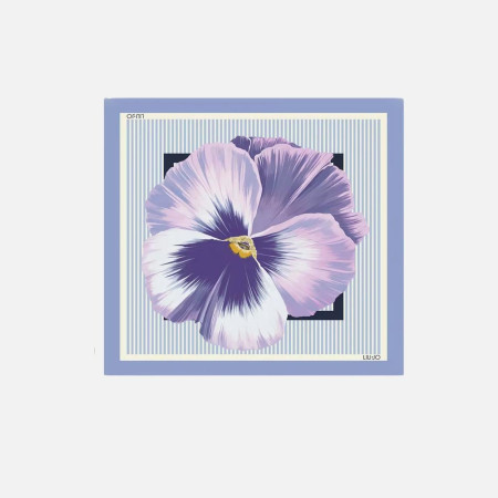 Foulard classico flowers Liu Jo Viola