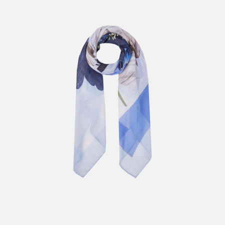 Foulard classico grande maxiflower Liu Jo Light Blue