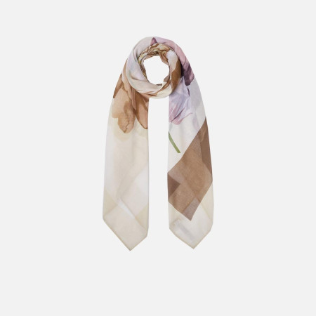 Foulard classico grande maxiflower Liu Jo White Cream