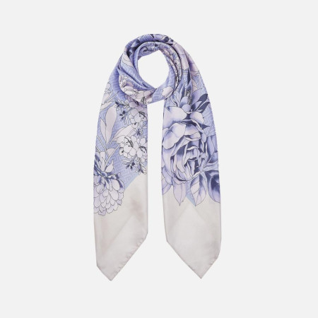 Foulard classico romantic grande flower Liu Jo Light Blue