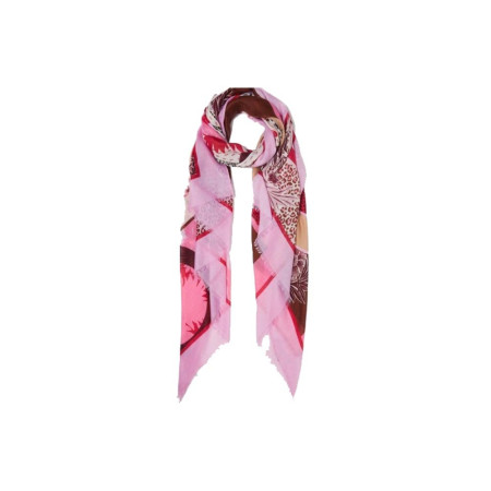 Foulard Grande Sweet Leopard Liu Jo Pastel Lavander  Valigeria.it