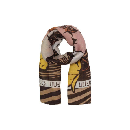 Foulard Grande Zebra e Flower Liu Jo Cammello Valigeria.it