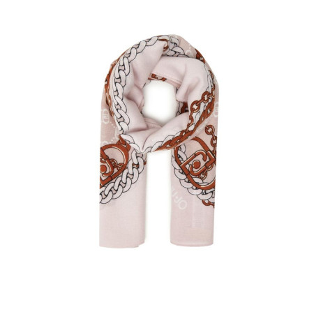 Foulard maxi quadrato logo metalflow Liu Jo Naturale