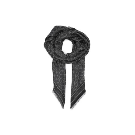Foulard Monogram Calvin Klein Jeans Black  Valigeria.it