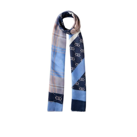Foulard stola check Liu Jo Light Denim