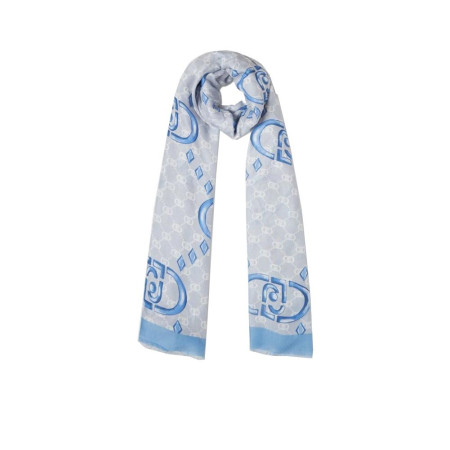Foulard stola logo sketch 90x180 Liu Jo 2A5029T030053920-Cloud Valigeria-it
