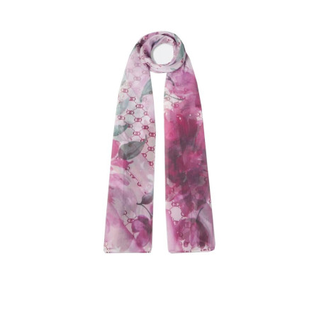 Foulard stola watercolor flower 70x180 Liu Jo 2A5032T030000949-Sangria Valigeria-it