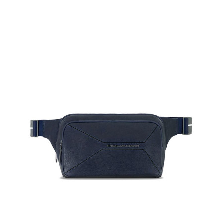 Marsupio Doppia Zip Rhino Piquadro Blu   Valigeria.it