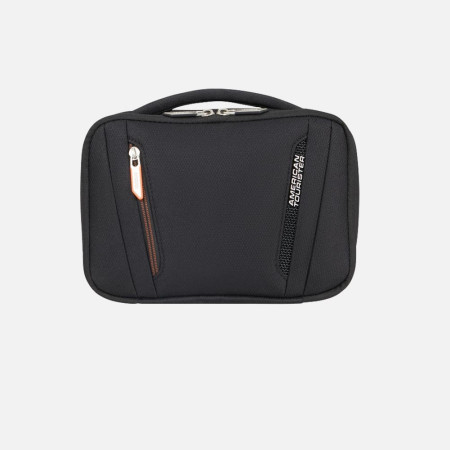 Necessaire due zip semplice espandibile American Tourister Wanderlite Shadow Black
