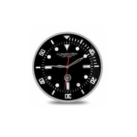 Orologio da Parete Rotondo Spalding&Bros Nero  Valigeria.it