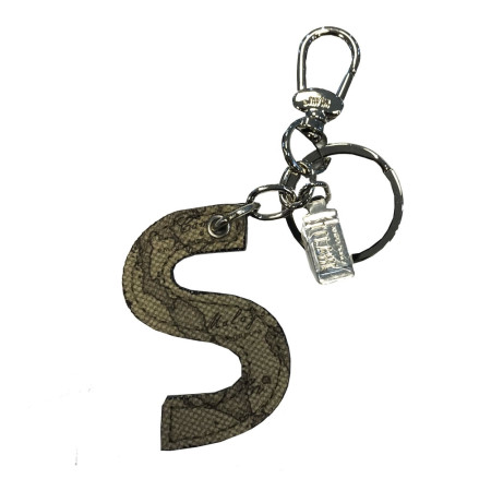 Porta Chiavi Ciondolo Charm Lettera S | Alviero Martini 1^ Classe Geo Tortora | P00S61300590-Tortora