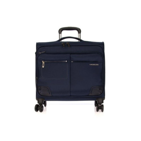 Pilota Trolley 43cm 4 Ruote Cabina Soft Wall Street Roncato Valigeria Blu