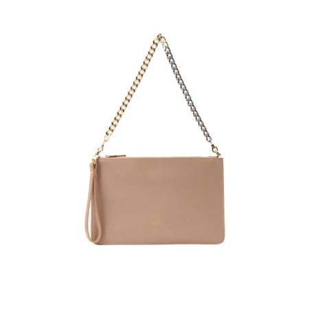 Pochette Alice media con bracciale Bella Cuoieria Fiorentina B000005605420-Nude Valigeria-it 