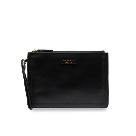 Pochette da Polso piatta in pelle The Bridge Nero Valigeria.it