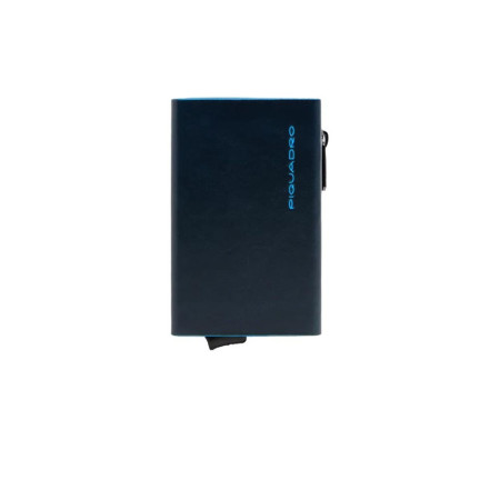 Porta Carte Credito Blue Square Piquadro Blu2  Valigeria.it