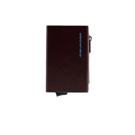 Porta Carte Credito Blue Square Piquadro Mogano  Valigeria.it
