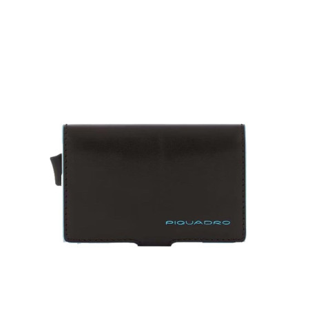 Porta Carte Credito Blue Square Piquadro Nero  Valigeria.it